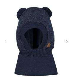 Mikk-Line Airwool Balaclava w Knit - Blue Nights